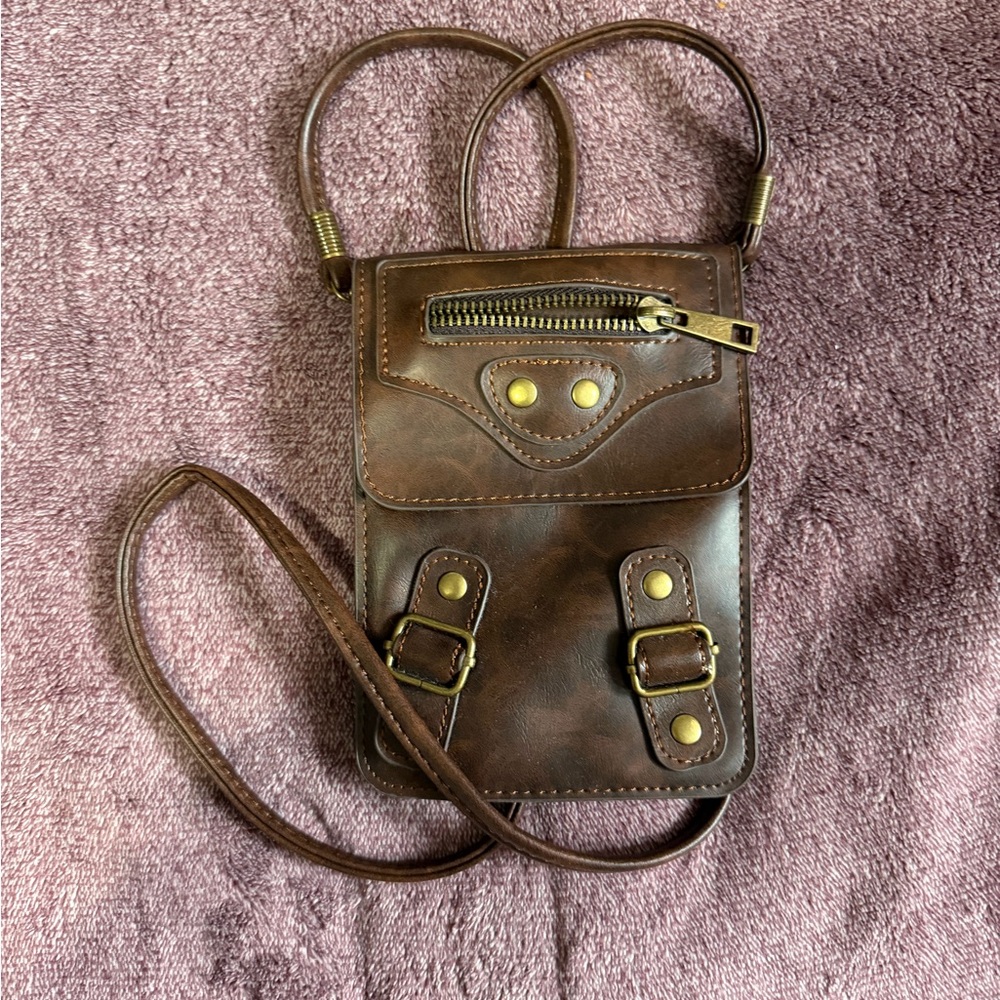 Hobby Lobby Dark Brown Mini Crossbody Bag
